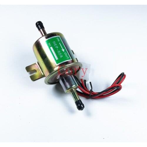 1PCS Universal Fuel Pump Gasoline Electric Oil Pump Metal Low Pressure 8MM 12/24v