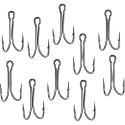 10pcs, High Carbon Steel, Fishhooks, Fishing Double Hooks, Dual Fish Hooks, 28