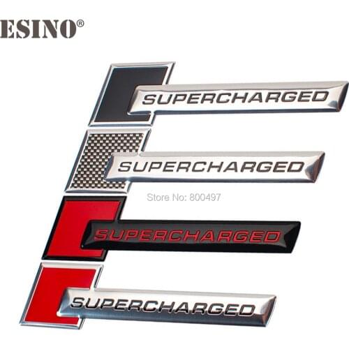 10 x Car Styling Supercharged Turbo Boost Loading 3D Metal Chrome Aluminium Alloy 3D Emblem Badge Sticker Decal Auto Accessory