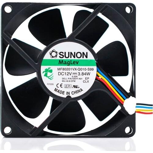 12V fan For Sunon MF80201VX-Q010-S99 8020 12V 3.84w 4-Wire Pulse Temperature Control Fan