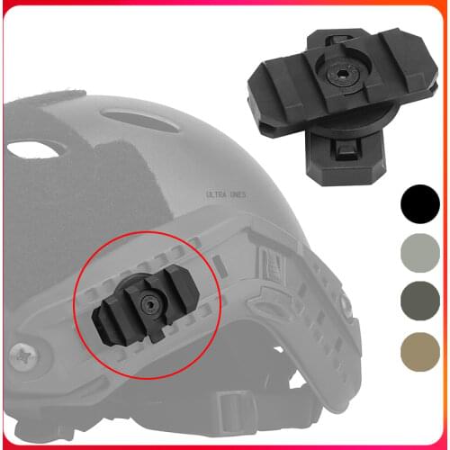 19mm Tactical Fast Helmet Side ARC Rail Mount Adapter Shooting Airsoft Military Hunting Accessories Helmets Rail Guide Rotation