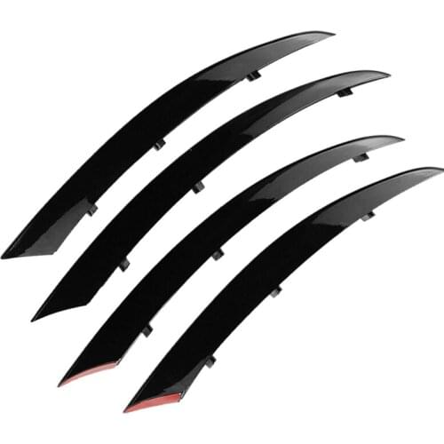 4pcs/Set Car Left & Right Glossy Black Front Air Vent Cover Trim Fit for Mercedes-Benz C Class 2015 2016 2017 2018