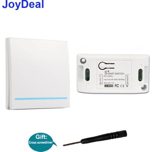 433Mhz Universal Wireless RF 86 Wall Panel Transmitter Remote Control Switch AC 110V 220V Smart Home Bedroom Led Light lamp Diy