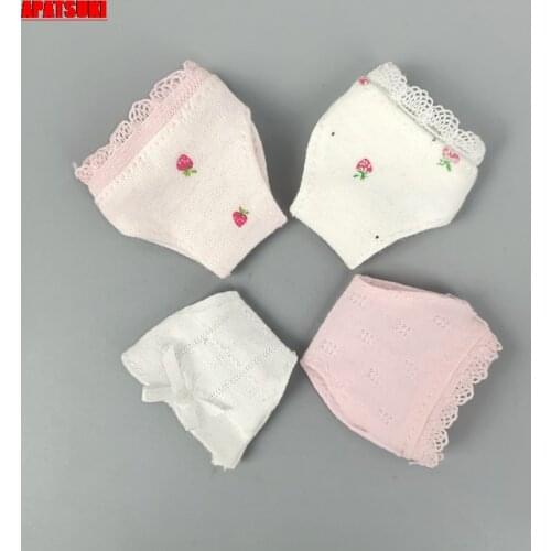 Dolls Accessories Soft Underwear Briefs For Barbie Doll Clothes Knickers For 1/6 BJD Doll Underpant For Barbie Dollhouse Toys