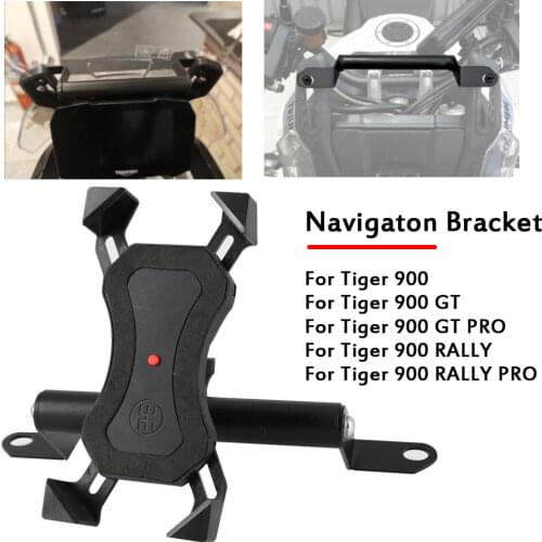 For Tiger900 Tiger 900 GT Rally PRO Motorcycle Accessories Front Phone Stand Holder Smartphone Phone GPS Navigaton Bracket
