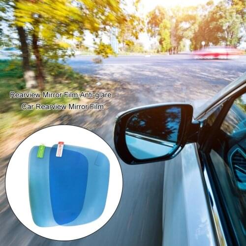 Anti Fog Car Sticker Car Mirror Window Clear Film Car Rearview Mirror Protective Film Waterproof 2 Pcs/Set