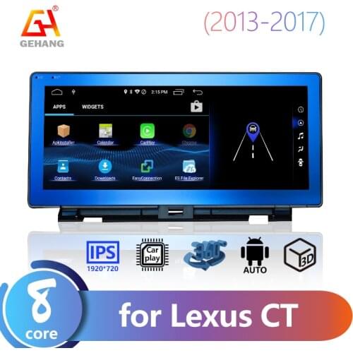 GEHANG10.25'' Car radios 2din android 10.0 audio for cars Lexus CT 2013-2017 GPS Navigation car video player Bluetooth Carplay