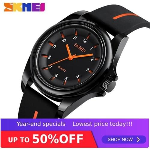 SKMEI Fashion Men Women Watches Quartz Wristwatches 3Bar Waterproof Personality Colorful Silica Gel Band relogio feminino 1578