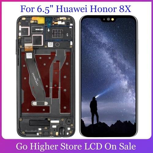 For 6.5" Huawei Honor 8X JSN-L21 JSN-L42 JSN-AL00 LCD Display Screen Touch Digitizer With Frame Assembly FOR HONOR 8X