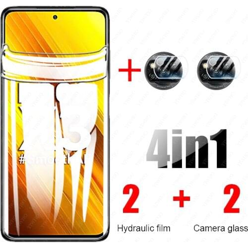 Poco x3 nfc hydrogel film for xiaomi little bit poco x3 nfc screen protectors on xiaomi poko x3 nfc camera lens film Not Glass