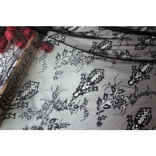 GLace 3M/Lot Export embroidery eyelash lace fabric DIY clothing dress home curation accessories TX710