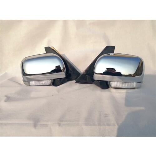 Hrome Electric Control Heat Fold Antifog Side Mirror With Signal Lamp for Mitsubishi Pajero V73 V93 V97 7632A111 A112 7632C669