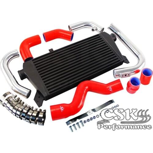 Front Mount Intercooler+Pipe Kit for Audi A4 1.8T Turbo B6 Quattro 02-06 Black / Blue /Red