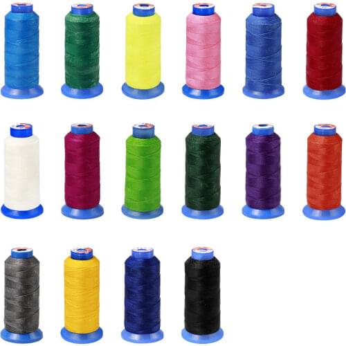 0.55mm Round Waxed Thread Waxed Polyester Thread Leather Sewing Waxed Thread Polyster Hand Stitching Purse Bags Craft Bracelet