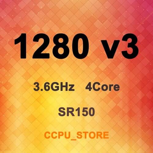 Xeon E3-1280 v3 SR150 3.6GHz 4Core 8Thread 8MB 82W LGA1150 CPU Processor