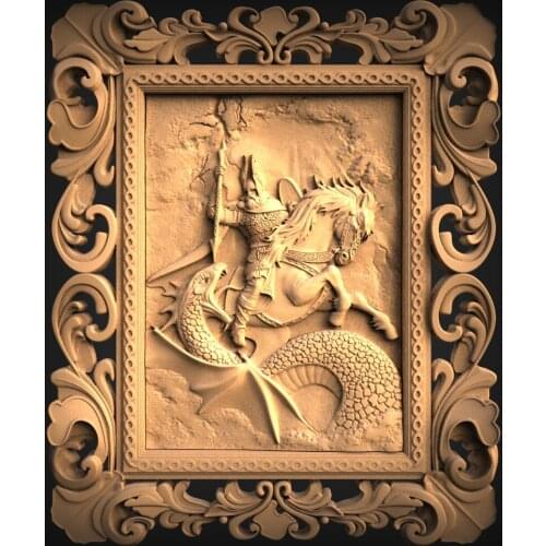 STL Model Panno for CNC Router 3D Printer Artcam Aspire Bas Relief (972)