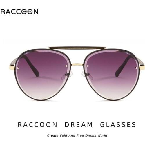 Fashion Top Quality Classic Pilot Style Gradient Trimmed Rice Nail Sunglasses Men Rivet Unisex Colorful Sun Glasses Oculos Gafas