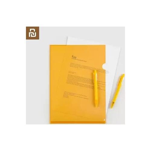 New Youpin Fizz L-shaped transparent file set - 10 pieces Waterproof surface thick PP material
