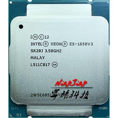 Intel Xeon E5-1650V3 E5 1650v3 E5 1650 v3 3.5 GHz Six-Core Twelve-Thread CPU Processor 15M 140W LGA 2011-3