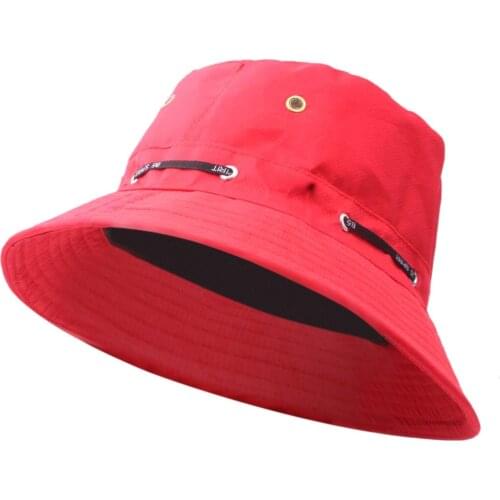 Adjustable Sun Hat outdoor sunproof hats for women mens panama hat red gray brown coffee