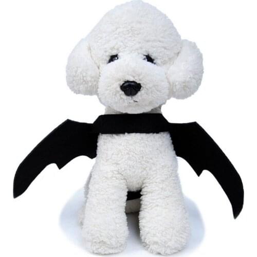 Dog Cat Cosplay Costume Funny Bat Wing Clothes for Small Dogs Cats Halloween Decor Party Dress Up Transform Apparel Pet Supplies