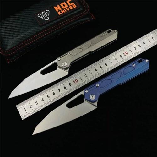 NOC DT03 Folding knife VG10 blade titanium handle camping Cutter pocket knives outdoor Survival knives EDC Tools