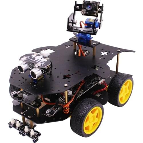 BlueRaven 4WD Smart Robot With WIFI Camera for Raspberry Pi 4B/3B