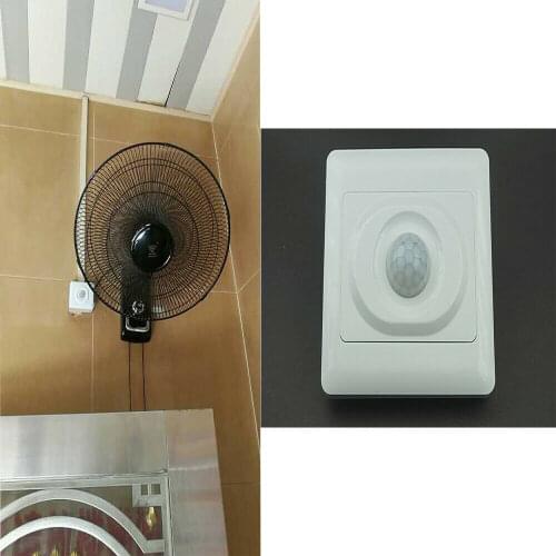Universal PIR Motion Sensor - For Wall Mount Fan，Exhaust Fan，110V-220V，DC12V-24V