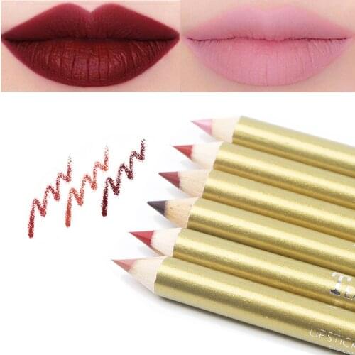 Waterproof Lip Liner Pencil Easy to Wear Long-lasting Lipliner Natural Matte Lipstick Pen Lips Cosmetic Lip Beauty Makeup Tool