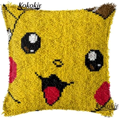 Embroidery thread latch hook rug canvas cartoon Patchwork Pillowcase diy Needlework Cross-stitch 3d carpet