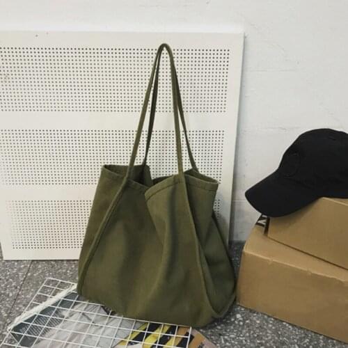 Womens Bag Shoulder Bag Handbag Canvas Fashion Solid Color Large Capacity Shopping Travel Totes Casual Top-handle Pouch 2021