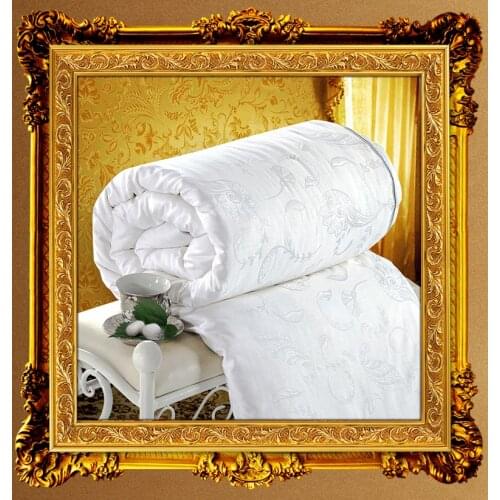 1Silk Blanket+1Silk Blanket>2Silk Quilts! aircondition for home+Winter Comforter Brands White100 Silk Blanket King colcha verano