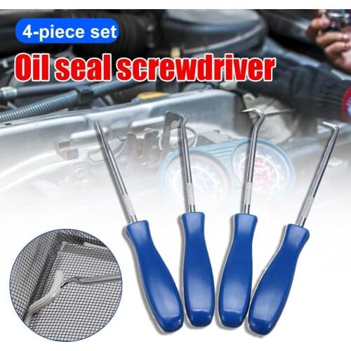 4Pcs 135mm Car Auto Vehicle Oil Seal Screwdrivers Set O-Ring Seal Gasket Puller Remover Pick Hooks Tools Wholesale
