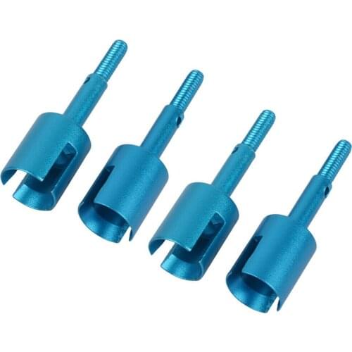 4PCS Aluminum TT01 Center Propeller Joint Wheel Axle for Tamiya TT-01/TT-02 TT02 51006 1/10 RC On-Road Drift Car
