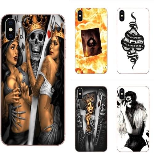 Ace Of Spades From Pack Of Playing Poker Cards For Huawei Honor V30 20 Pro Mate 30 Pro Lite 20s NOVA 6 SE 5 P40 p30 lite Pro