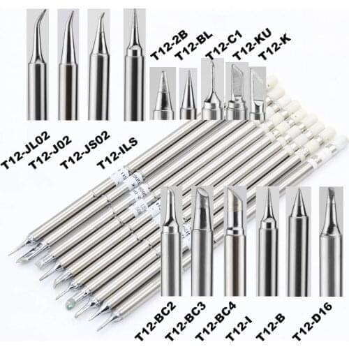 T12-BC3 T12-C4 T12-BCF1 T12-BCF2 T12-BCF3 T12-D08 RSoldering Iron Tips Ect Series for Hakko Soldering Rework Station FX-951 952