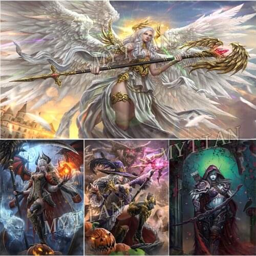 5D DIY Diamond Painting Cartoon Girl Portrait Full Diamond Embroidery Angel Mosaic Kit Home Decor HD Quality Handmade Products