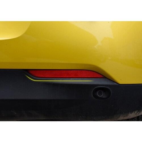 Auto Bumper Sticker Rear Tail Lamp Decorative Shell Rear Fog Lamp Frame For Smart Fortwo Forfour 453 Car Accessories Exterior