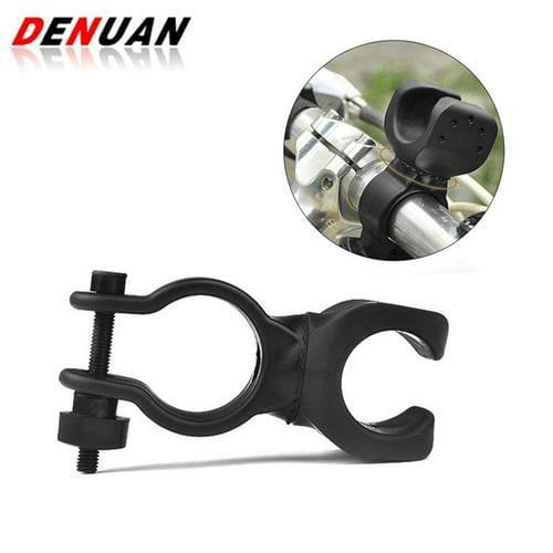 Bicycle Light Bracket Bike Flashlight Holder 360 Degree Rotation Cycling Clip Bicycle Head Lamp Stand Bicycle Accessories