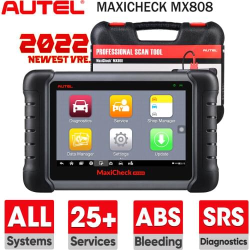 2021 Autel MaxiCheck MX808 Diagnostic Scanner,All Systems Diagnosis & 25+ Services,Injector Coding,ABS,SRS,EPB,DPF,BMS PK MK808
