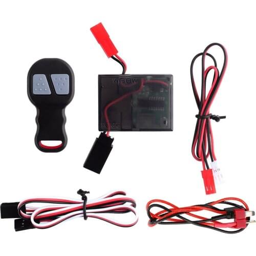 RC Car Electric Winch Wireless Remote Control Receive for 1/10 RC Crawler Traxxas TRX4 Axial SCX10 90046 D90 Tamiya CC01