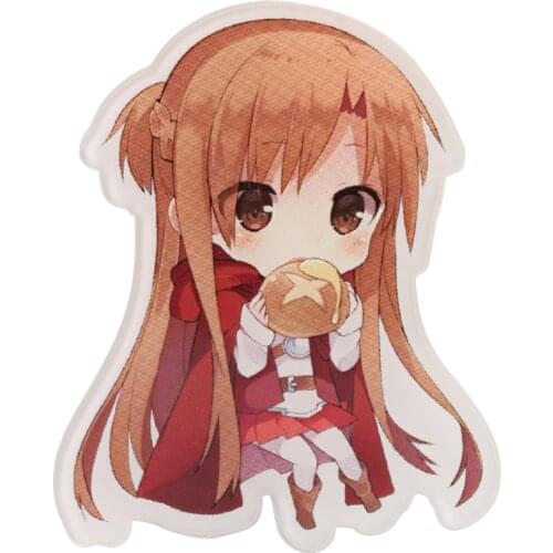 FFFPIN Japan Anime Cartoon Brooch Sword Art Online Kirito Yuuki Asuna Sinon Badge Cloth Ornament Breastpin Pin Decoration Rozet