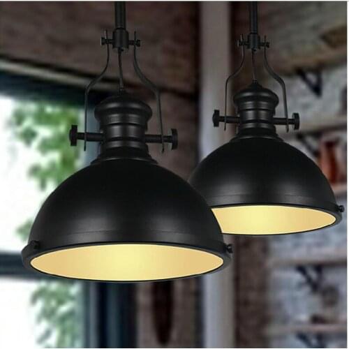 Loft industrial Retro iron Pendant lights For Restaurant bar Clothing store lamp single head pot Hanglamp Light
