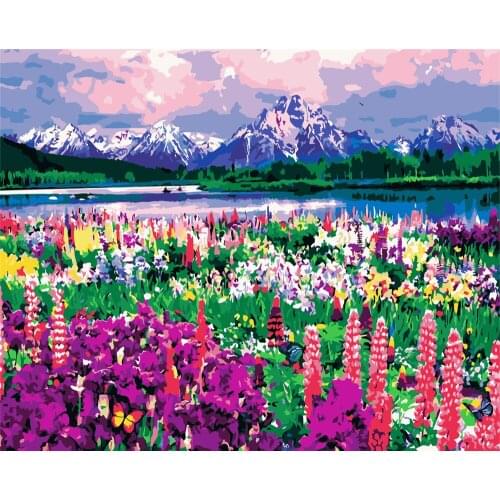 Whisper Love 40x50cm No Frameless Painting By Numbers Animals On Canvas Pictures By Numbers Home Decoration Diy Minimalism Style