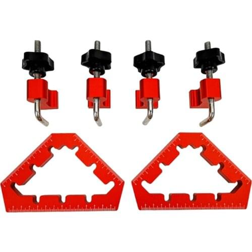 New 45/90 Degree Right-angle Auxiliary Fixture For Woodworking Tools L-shaped Positioning Square Splicing Board Angle Clamp