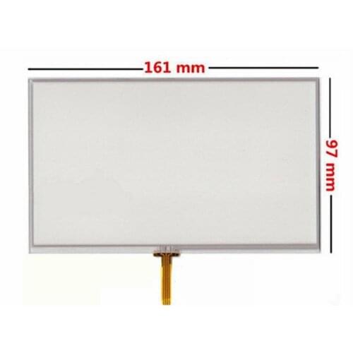 New for GPS navigator x10 x20 touch panel Glass Free shipping 4 wire 161mm*97mm weld Resistive 7" Touch Screen Digitizer