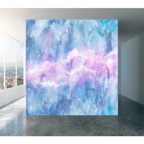 Papel de parede hand painted watercolor starry background wall 3D wallpaper mural,living room home decor