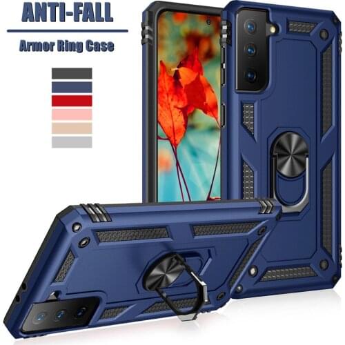 Shockproof Armor Ring Cover For Samsung Galaxy S21 Plus Ultra A52 A32 A42 A72 M31 M31S M51 M11 M21 A50S A30S A40S A20S A10S Case