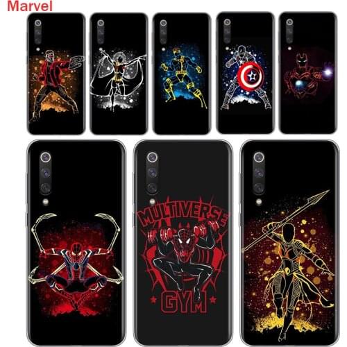 Silicone Cover Marvel Cool Superhero For Xiaomi Mi Note 11 11i 10i 10T 10 9 9T SE 8 Lite Pro Ultra Phone Case