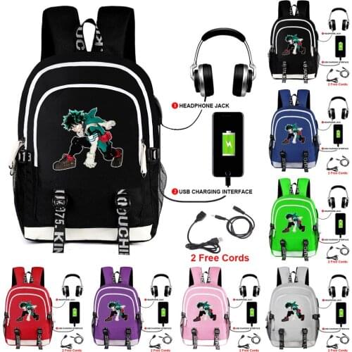 Anime My Hero Academia Backpack Collage Student Backpack